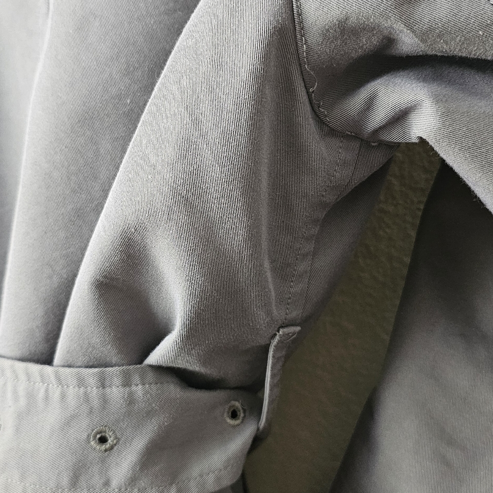 Burberry Blue Grey Trench Coat women's size 4 - Picture 7 of 9